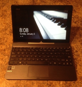 This is the Asus T100, docked in its trackpad keyboard.